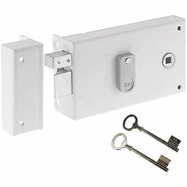 Yale YAH37G Serrure en applique horizontale à fouillot, Blanc, Version Gauche