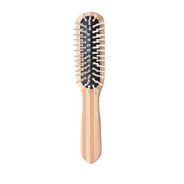 Bifull Brosse rectangulaire petite en bambou avec pic en bois