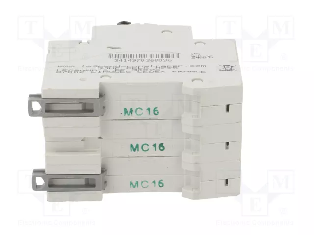 LEGRAND Disjoncteur RX3 16A 3P 400VAC 6kA