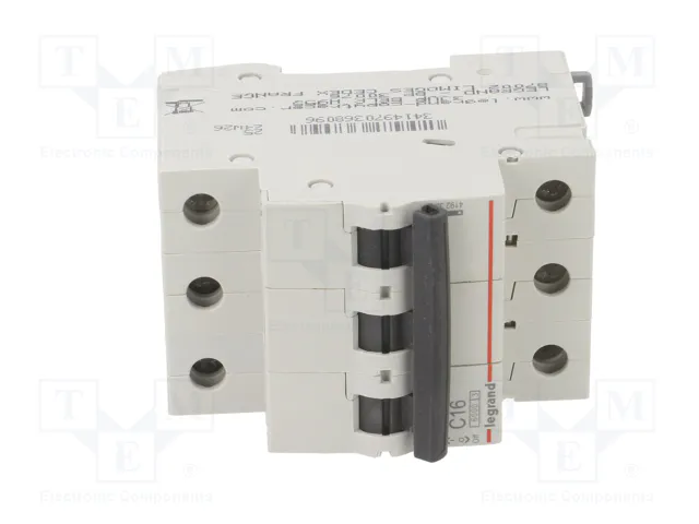 LEGRAND Disjoncteur RX3 16A 3P 400VAC 6kA