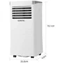 Oceanic Climatiseur Mobile Monobloc 2930W (10000 BTU) - Classe A - Programmable avec Fonctions Déshumidificateur (40L/j) et Ventilateur - Affichage LED Tactile