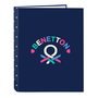 Reliure à anneaux Benetton Drop Multicouleur A4 26.5 x 33 x 4 cm