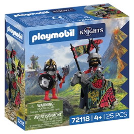 Playmobil Caballero Dragón 72118 - Figurine chevalier dragon, jeu de construction, langue espagnole, dès 4 ans