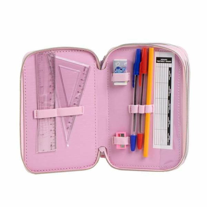 Pochette crayons Stitch Lila 12,5 x 6,5 x 19,5 cm Pochette crayons Stitch Lila 12,5 x 6,5 x 19,5 cm