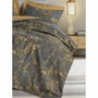 Parure de lit en coton renforcé Moutarde - 1 housse de couette 220 x 240 cm + 2 taies d'oreiller 60 x 60 cm