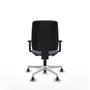 PIQUERAS Y CRESPO Chaise Alares Synchrone/Traslack Tissu Gris Structure Polyamide Blanc