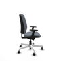 PIQUERAS Y CRESPO Chaise Alares Synchrone/Traslack Tissu Gris Structure Polyamide Blanc