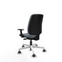 PIQUERAS Y CRESPO Chaise Alares Synchrone/Traslack Tissu Gris Structure Polyamide Blanc