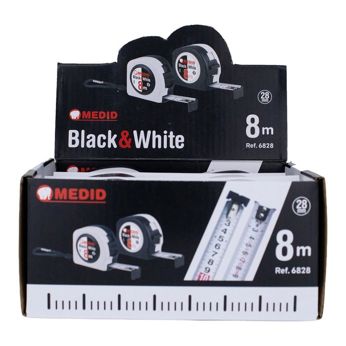 Medid Flexómetro Black & White 8 m x 28 mm