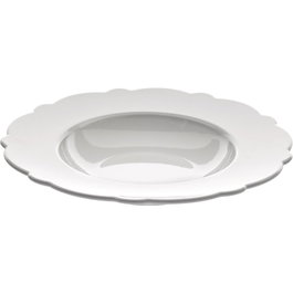 Alessi Dressed Marcel Wanders - Assiette creuse en porcelaine - 4 pièces - Collection de vaisselle au décor délicat et discret