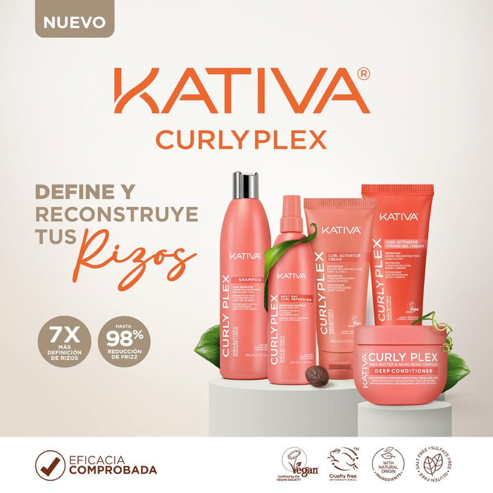 Kativa Curly Plex Shampooing définissant boucles 355 ml