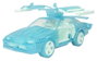 The Loyal Subjects M.A.S.K. Thunderhawk Hologram Variant (Glow in the Dark)