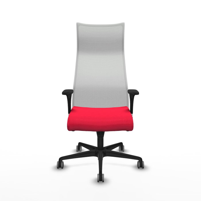 Piqueras y Crespo Chaise de Bureau Albacete XL Rouge et Blanc