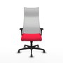 Piqueras y Crespo Chaise de Bureau Albacete XL Rouge et Blanc