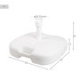 Base pour parapluie Aktive Blanc Ø 32 mm Ø 20 mm 45 x 29 x 45 cm (5 Unités)