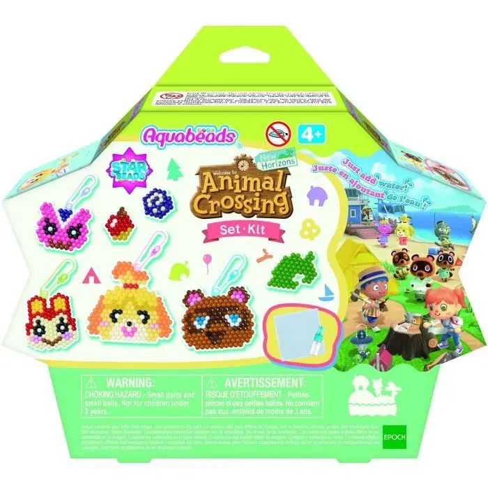 Aquabeads Kit Créatif Animal Crossing: New Horizons 31832 - 800 Perles de Formes et Couleurs Variées avec Eau, Porte-clés et Accessoires, Pour Enfants Dès 4 Ans Aquabeads Kit Créatif Animal Crossing: New Horizons 31832 - 800 Perles de Formes et Couleurs Variées avec Eau, Porte-clés et Accessoires, Pour Enfants Dès 4 Ans
