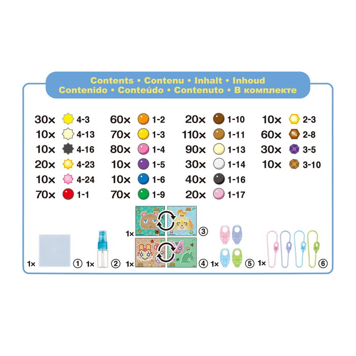 Aquabeads Kit Animal Crossing: New Horizons avec 800 perles multicolores