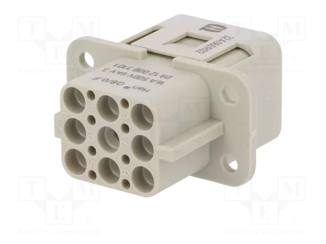 HARTING Insert de contact HDC Han Q femelle 8+PE