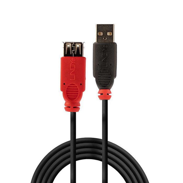 Lindy - Rallonge active câble USB 2.0 de 5 mètres - Extension pour périphériques USB A, transfert jusqu'à 480 Mbit/s