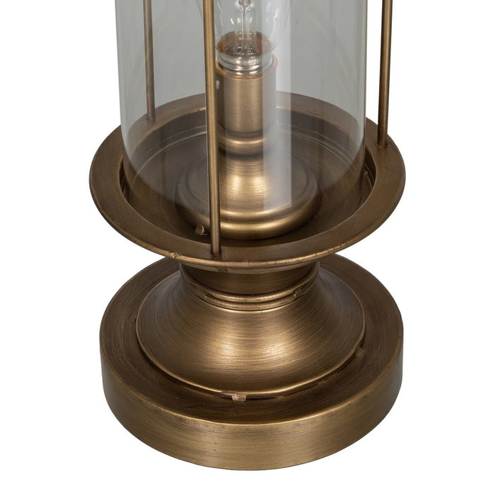 BigBuy Home Lampe de bureau Doré Verre Fer