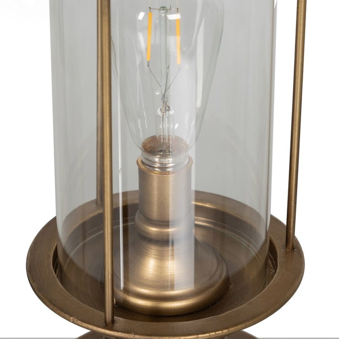 BigBuy Home Lampe de bureau Doré Verre Fer