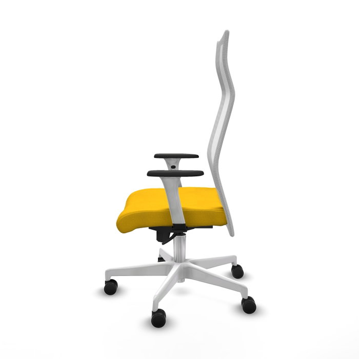 Piqueras y Crespo Chaise de Bureau Albacete Jaune et Blanc Piqueras y Crespo Chaise de Bureau Albacete Jaune et Blanc