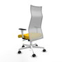 Piqueras y Crespo Chaise de Bureau Albacete Jaune et Blanc