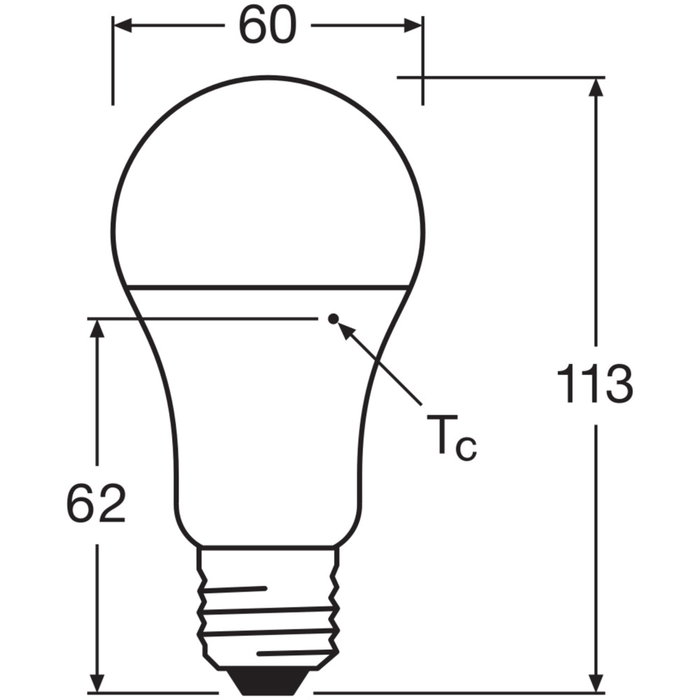 LEDVANCE CLASSIC A 75 FR Ampoule LED E27 10W 6500K Blanc Froid 1055lm LEDVANCE CLASSIC A 75 FR Ampoule LED E27 10W 6500K Blanc Froid 1055lm