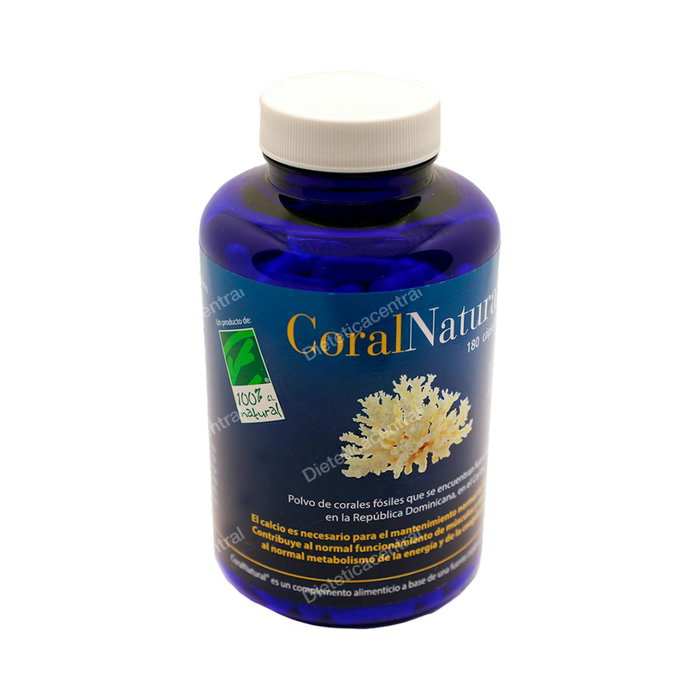 Cien por Cien Natural Coralnatural 180Cap. Complément Alimentaire Calcio et Magnésium Corail Marin Cien por Cien Natural Coralnatural 180Cap. Complément Alimentaire Calcio et Magnésium Corail Marin