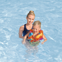 Bestway Chaleco de Seguridad Hinchable Decorado 41x30 cm +3 à 6 Ans Bleu pour Piscine et Plage 32272