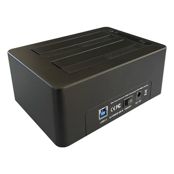 LC-Power LC-DOCK-U3-V Station d'accueil HDD/SSD avec fonction de clonage LC-Power LC-DOCK-U3-V Station d'accueil HDD/SSD avec fonction de clonage