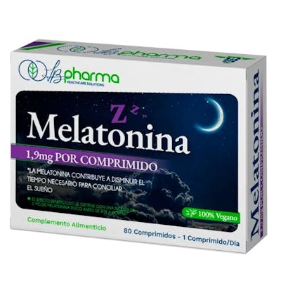 LB PHARMA - Complément alimentaire à la mélatonine - Boîte de 80 capsules LB PHARMA - Complément alimentaire à la mélatonine - Boîte de 80 capsules