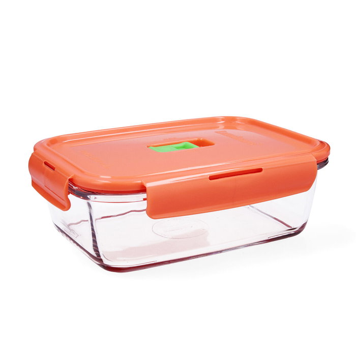 Luminarc Récipient Rectangulaire Hermétique Verre Pure Box Holy 122 cL (6 Unités) - Compatible Micro-ondes & Lave-vaisselle