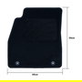 OCC Design Tapis Sur Mesure Opel Insignia 2808-2817 5Pz OCCOP0028 Velours/Polyprop 1900g/m²