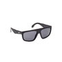 Adidas Sport OR0093 02A - Lunettes de soleil unisexe monture carrée noire mat verres fumés 57 mm branches 140 mm