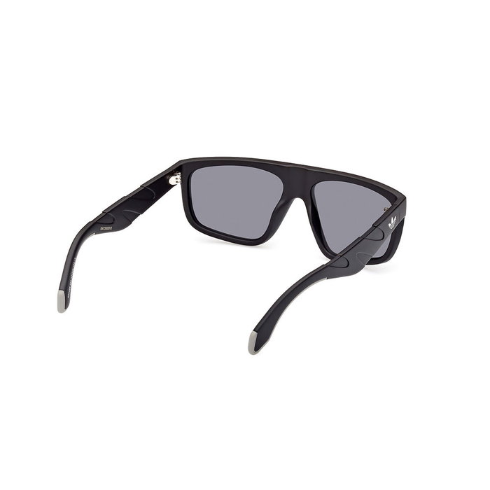 Adidas Sport OR0093 02A - Lunettes de soleil unisexe monture carrée noire mat verres fumés 57 mm branches 140 mm