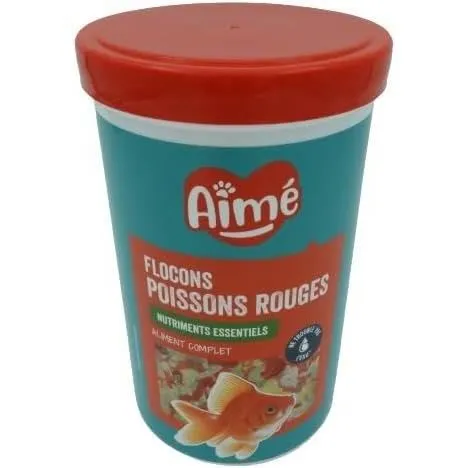 Aime Aliment pour Poissons Rouges - Flocons pour Aquarium - Nourriture Équilibrée avec Nutriments Essentiels - 1000 ml Aime Aliment pour Poissons Rouges - Flocons pour Aquarium - Nourriture Équilibrée avec Nutriments Essentiels - 1000 ml