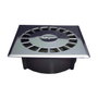 Tecnoagua T-88 I Évier Sifonique Vertical en PVC et Acier Inoxydable, 16,5 x 16,5 x 5,7 cm