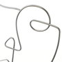 BigBuy Home Figurine Décorative Blanc Argenté Céramique Fer