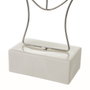 BigBuy Home Figurine Décorative Blanc Argenté Céramique Fer