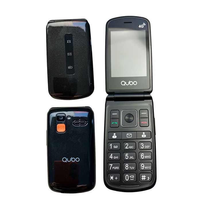 Téléphone portable pour personnes âgées Qubo P-210NW 4G Noir 128 GB 256 GB Single Core 75"