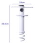 Marbueno 10506 Pincho Parasol à Visser Acier Blanc 35,5x15x6 cm pour Plage et Jardin