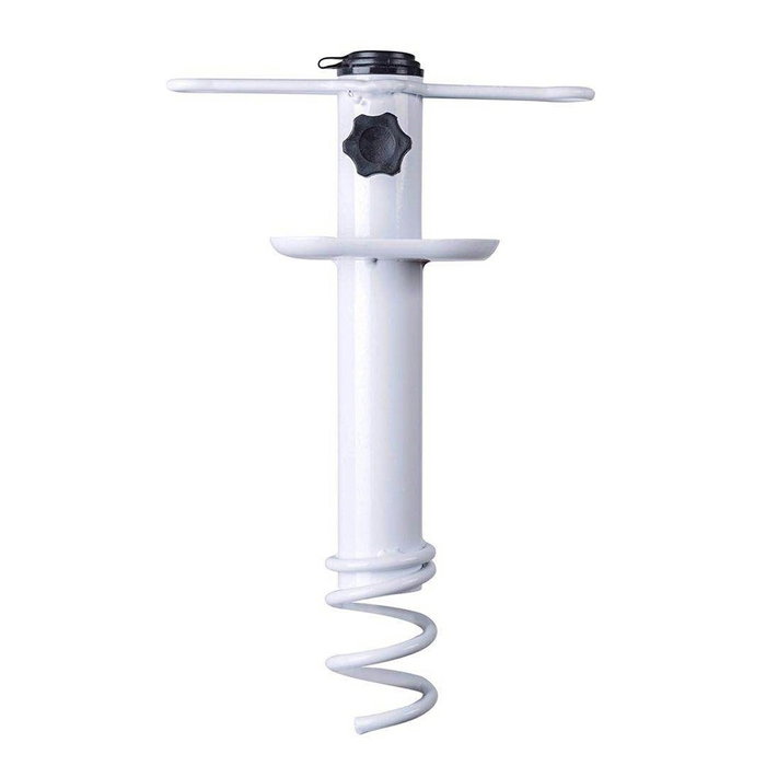 Marbueno 10506 Pincho Parasol à Visser Acier Blanc 35,5x15x6 cm pour Plage et Jardin Marbueno 10506 Pincho Parasol à Visser Acier Blanc 35,5x15x6 cm pour Plage et Jardin