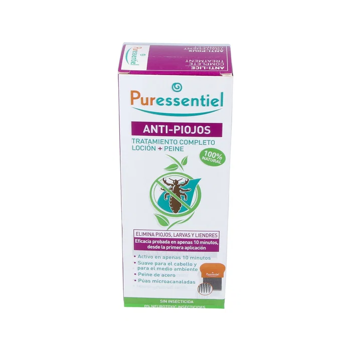Puressentiel Lotion Anti-Poux + Peigne - Kit de Traitement et Elimination 100 Puressentiel Lotion Anti-Poux + Peigne - Kit de Traitement et Elimination 100