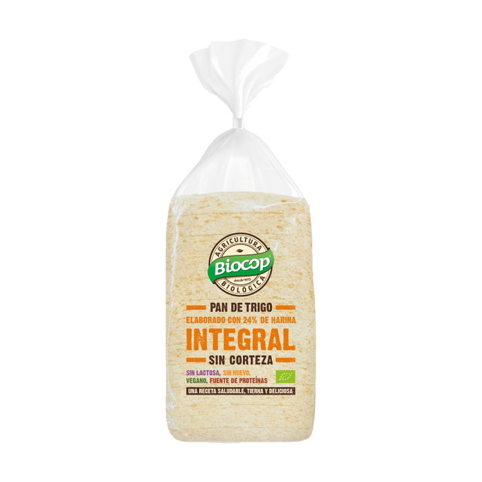 Biocop Pain de mie au blé intégral sans croûte 300g Biocop Pain de mie au blé intégral sans croûte 300g