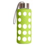 IRISANA Bouteille réutilisable en verre borosilicaté 300 ml silicone vert