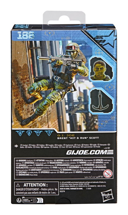 Hasbro G.I. Joe Classified Series figurine Brent « Hit & Run » Scott 15 cm