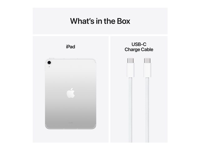 Apple iPad A16 (2025) - 11 - Wi-Fi + Cellular - 256 Go - Argent