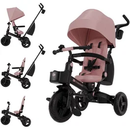 Kinderkraft AVEO 2 PLUS Tricycle évolutif pliable Rose