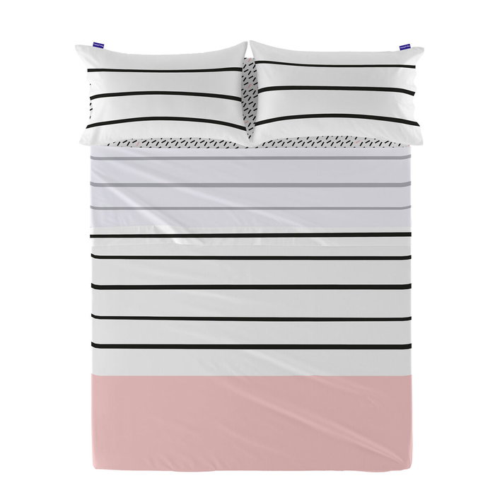 Drap HappyFriday Blanc Blush Multicouleur 210 x 270 cm Drap HappyFriday Blanc Blush Multicouleur 210 x 270 cm